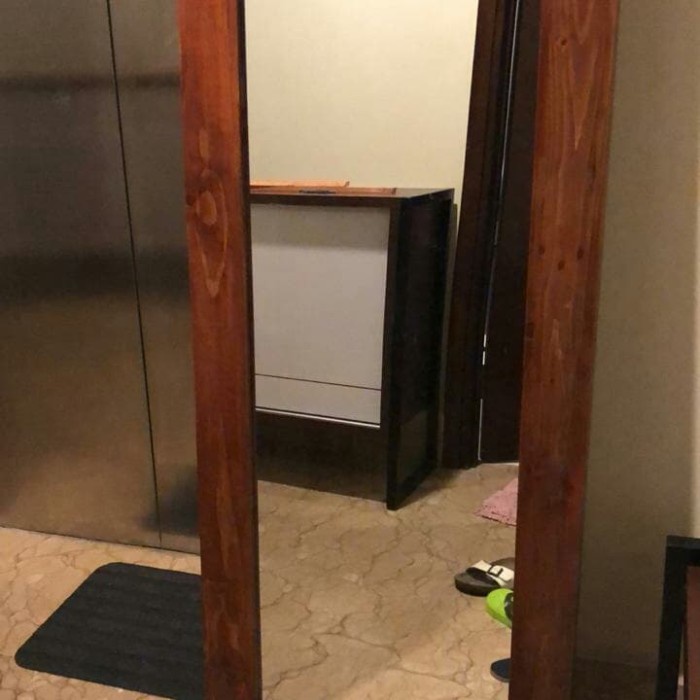 KACA CERMIN KAYU JATI BELANDA FREE ONGKIR