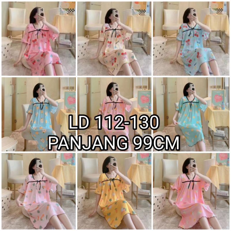 C02A-DASTER WANITA SPANDEK IMPORT / BAJU TIDUR WANITA MURAH UKURAN JUMBO IMPORT C02-A1