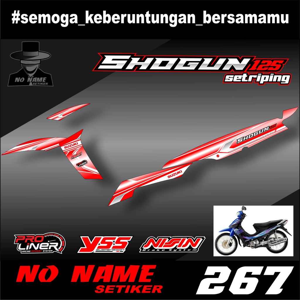 Striping Shogun R (267 ) - Stiker Striping Variasi Lis Suzuki Shogun