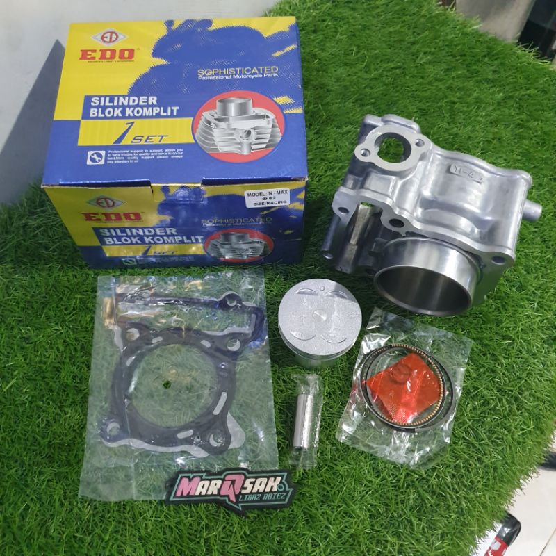 BLOK NMAX RACING AEROX LEXI set Piston 62mm KODE 2DP EDO original