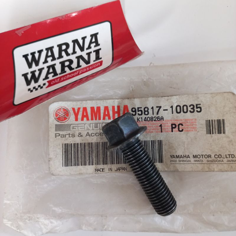 Baut baud gantungan braket dudukan knalpot atas mio sporty | 95817-10035