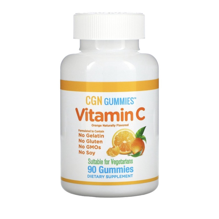 CGN GUMMIES VITAMIN C FOR KIDS ORANGE FLAVORED 90 GUMMIES RASA JERUK