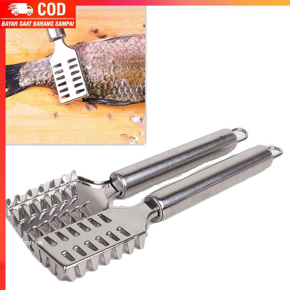 ( 100% BARANG ORI ) LISM Peeler Pisau Pengupas Sisik Ikan Fish Skin Scraper Stainless - FKW30