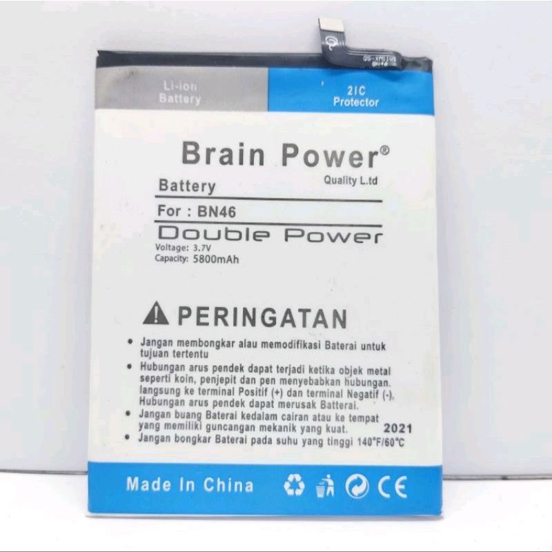 ( PROMO ) BATERAI BATRE REDMI 7 / REDMI NOTE 8 BN46 5800 MAH DOUBLE POWER