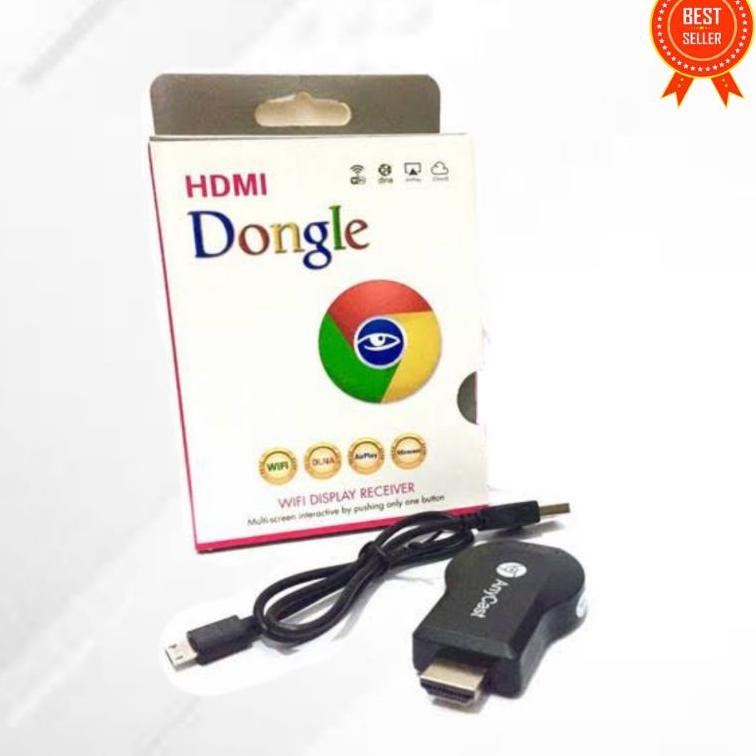 ㆅ Anycast Dongle Original + Hdmi to rca + Kabel rca 3in3 ~ Anicast dongle ~ Anycast ~ Dongle Tv ~ Do