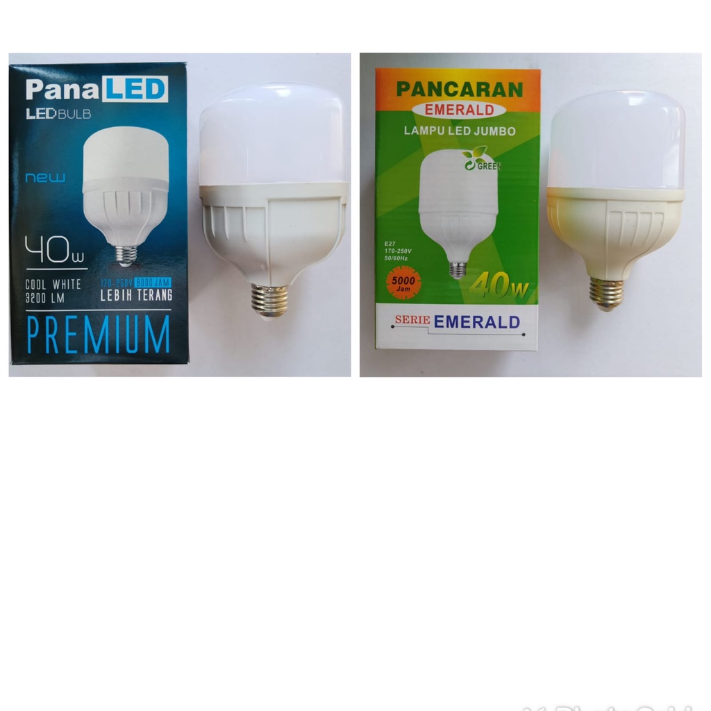 Lampu LED PANALED PANCARAN EMERALD Tabung 5W 10W 15W 20W 30W 40W  Long Lifespan SMD 5 10 15 20 30 40 w watt