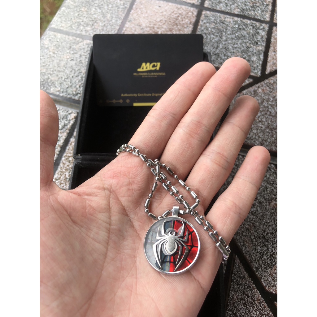 Kalung  Second Pendant Spiderman Marvel Series MCI Original Berkode