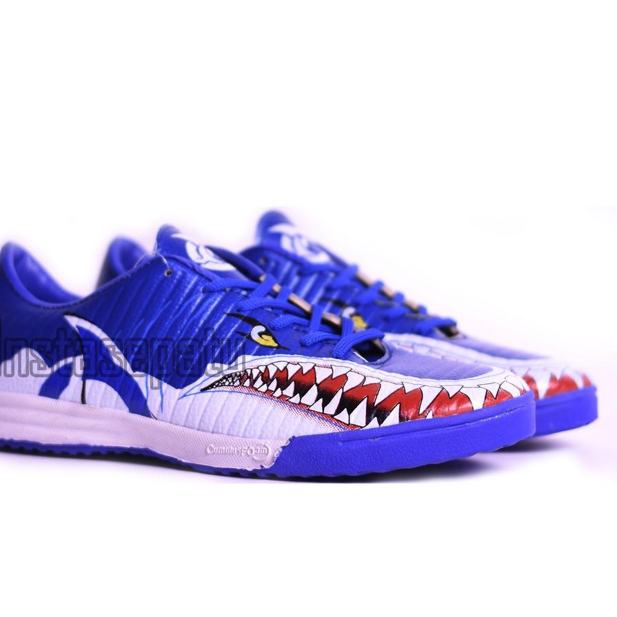 ➛➙❅⋆ Sepatu Futsal Ortuseight Catalyst Requin Blue I Ortus Hiu Biru Ready