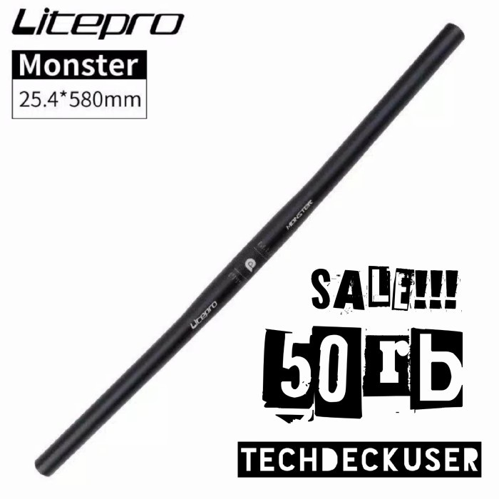 Stang Stang Handlebar Flatbar Sepeda Litepro Monster