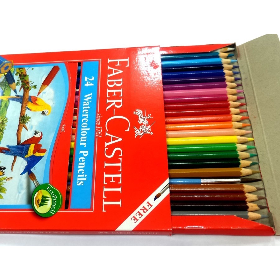 

Faber Castell Pensil Warna panjang Isi 24 Water Colour Murah