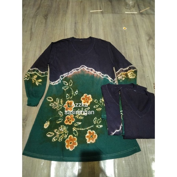 Kaos sasirangan tunik wanita ,oleh oleh banjarmasin ,kaos tradisional ,kaos switer
