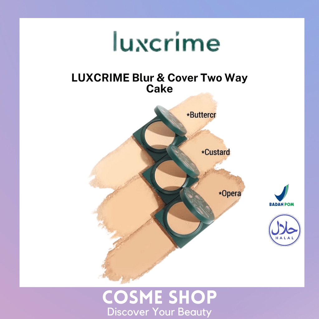 Luxcrime Blur & Cover Two Cake/Bedak Luxcrime/Bedak/Luxcrime