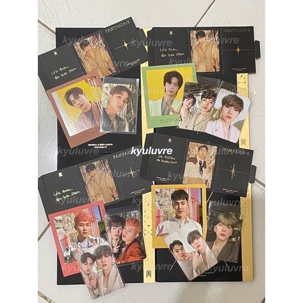 FANTASIA ALBUM UNSEALED SET MONSTA X MX VERSION 1 2 3 4 changkyun jooheon shownu kihyun hyungwon min