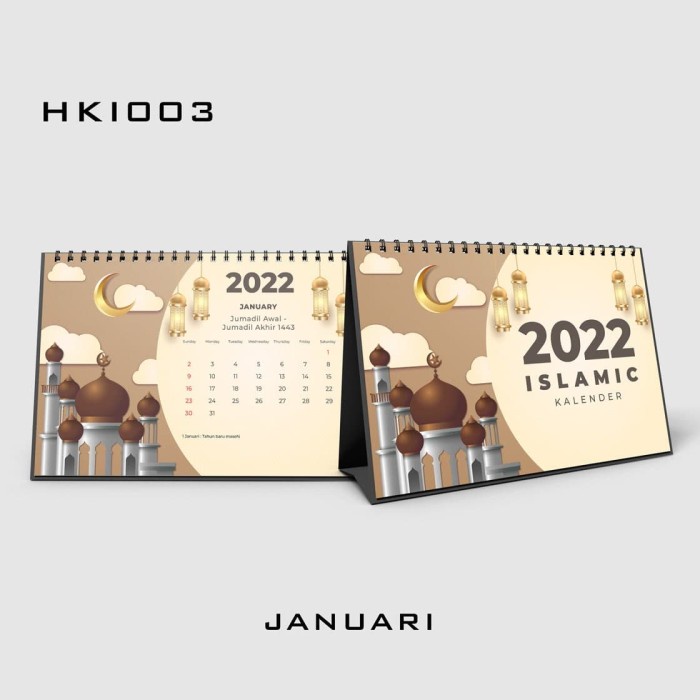 

✨NEW✨ - Kalender Meja 2022 Kalender Islamic Terbaru