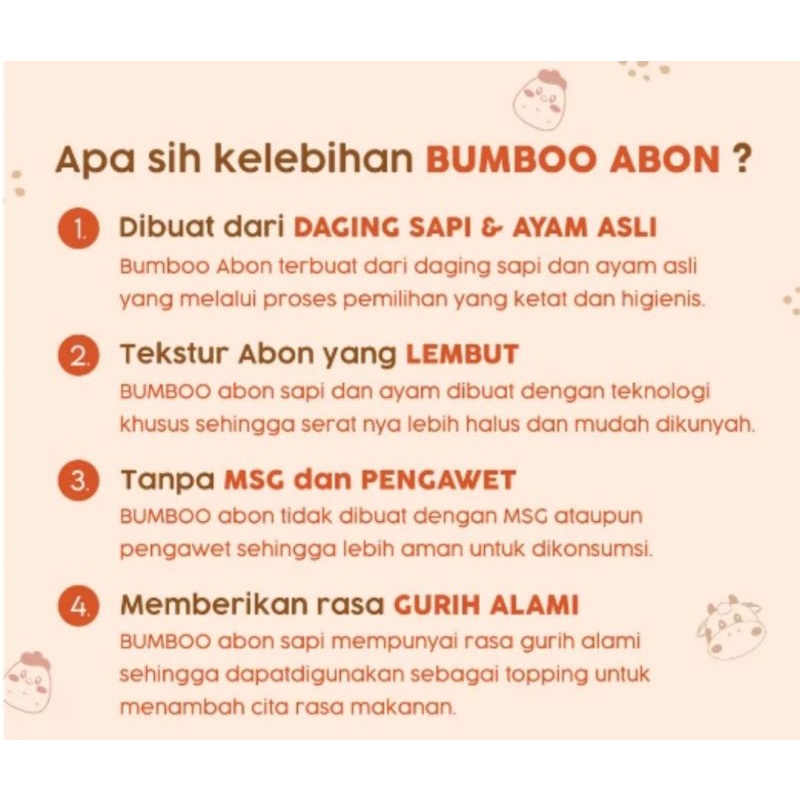 Bumboo Abon Sapi&amp; ayam 100gr