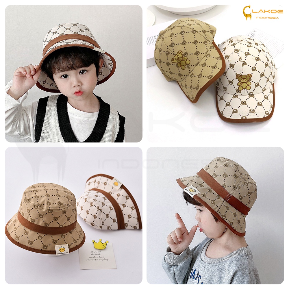 Topi baseball anak laki laki topi bucket anak perempuan lucu