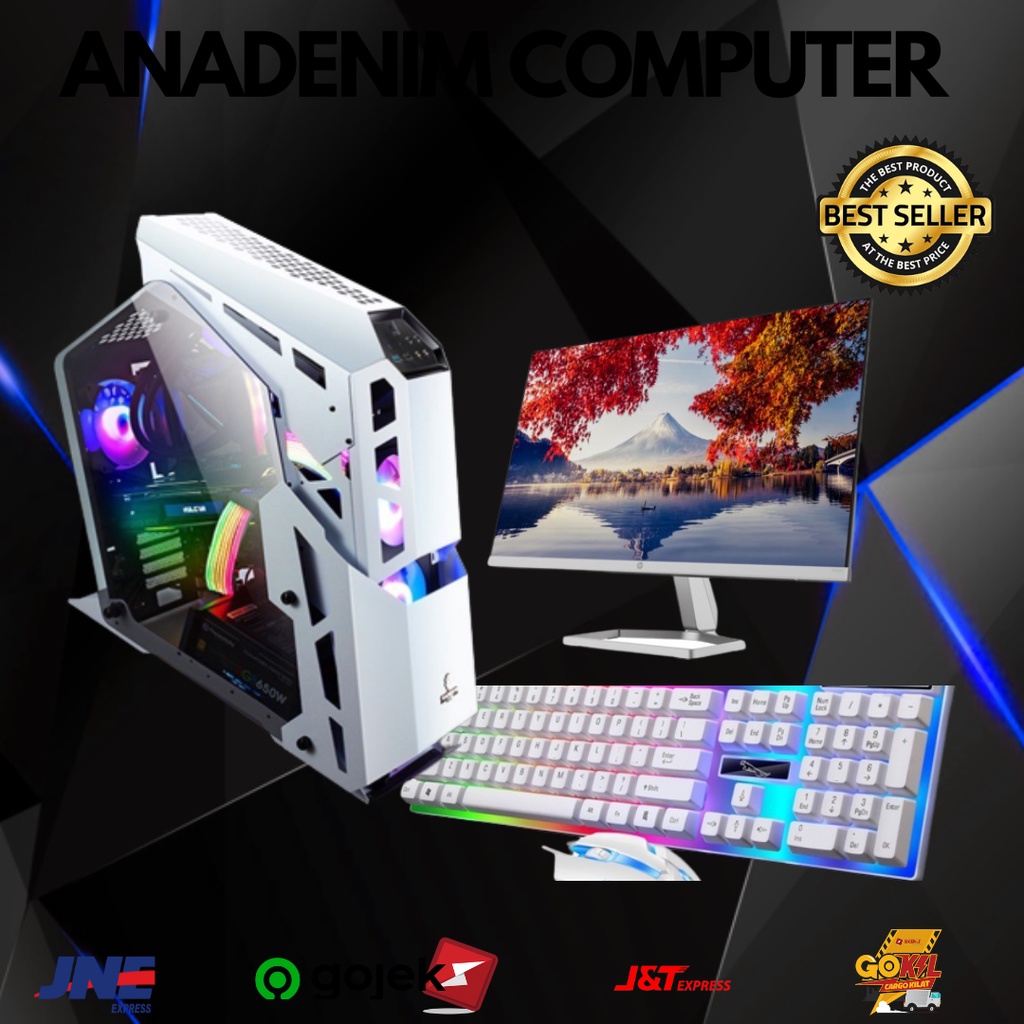 Bergaransi (GGP) UPDATE.....  LENGKAP MONITOR WITH PC GAMING AMD RYZEN 7 5700G Anadenim Store
