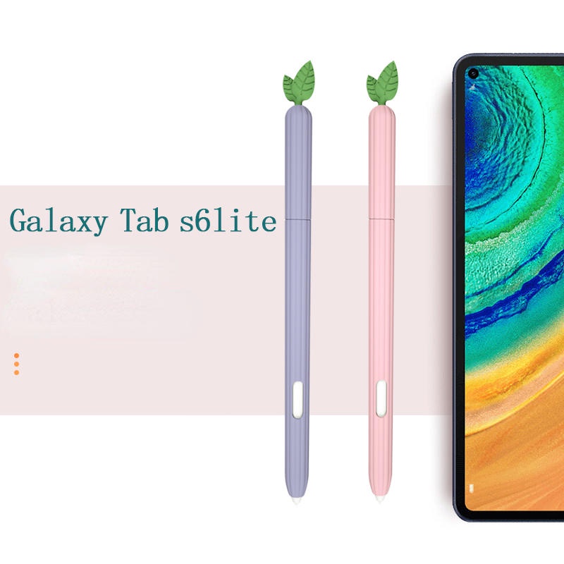 Untuk Samsung Galaxy Tab S7 S6 S6 Lite Spen Pensil Case Cover Warna-Warni Untuk Tablet S7 Pen Bag Perlindungan Non-slip Lengan Silikon