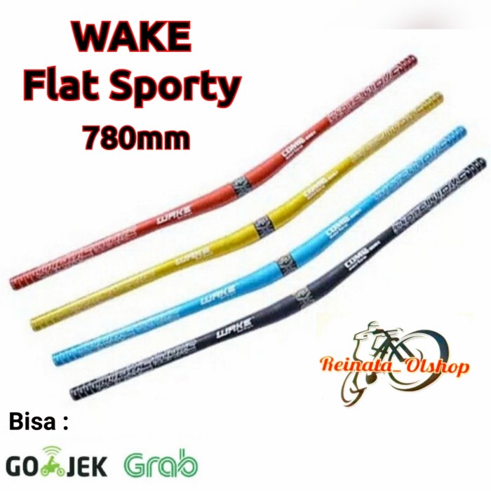 Stg Handlebar Setang Wake 780Mm Flat Handlebar Wake Sporty
