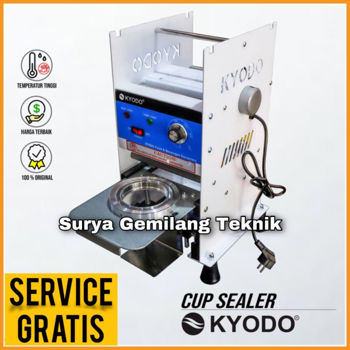 Kyodo Mesin Cup Sealer Mesin Press Gelas Manual Kyodo 300 Watt