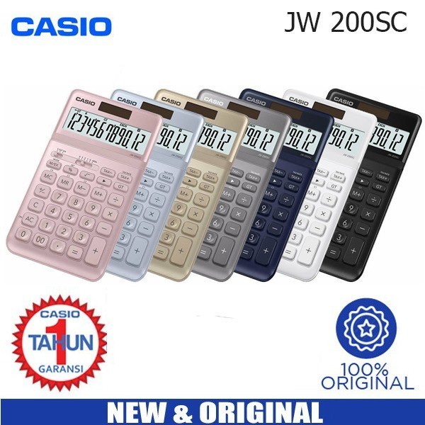 

KALKULATOR CASIO JW-200SC ALL COLOUR #ORIGINAL