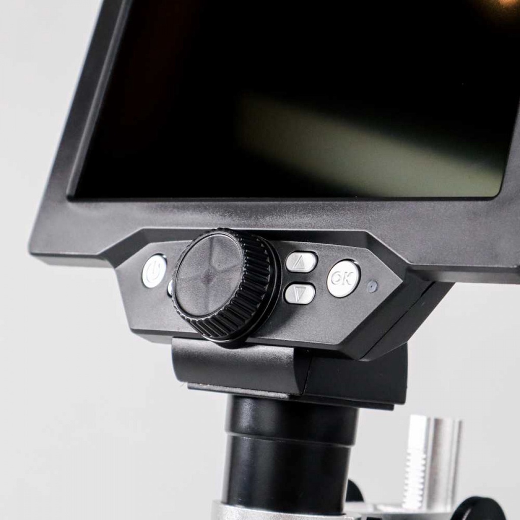 Mikroskop Digital 12MP 1200X Rechargeable 3000 mAh Metal Stand