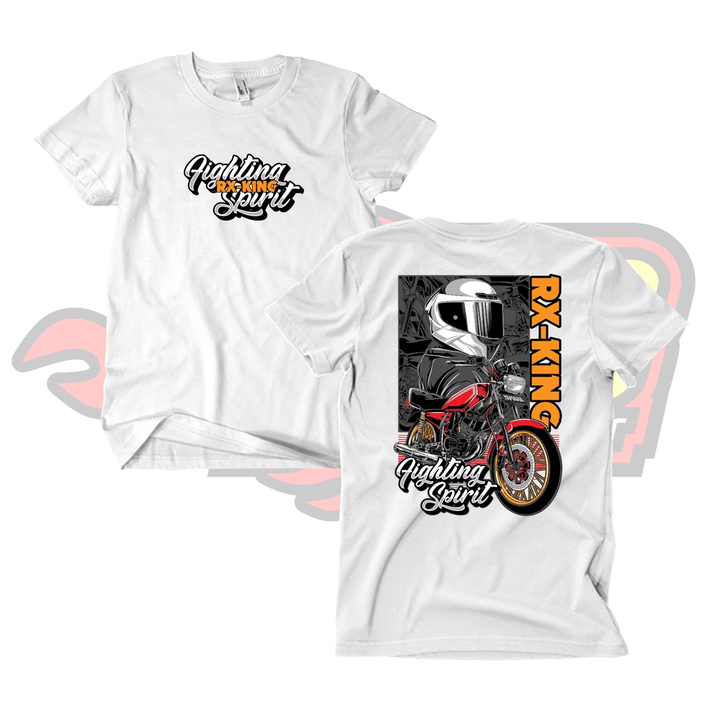 Baju Kaos Distro RX King Fighting Spirit Katun Combed