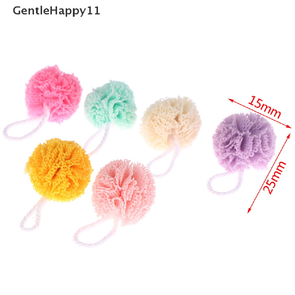 GentleHappy 3Pcs Dollhouse Miniature Furniture Simulation Bath Ball Model DIY Accessories id