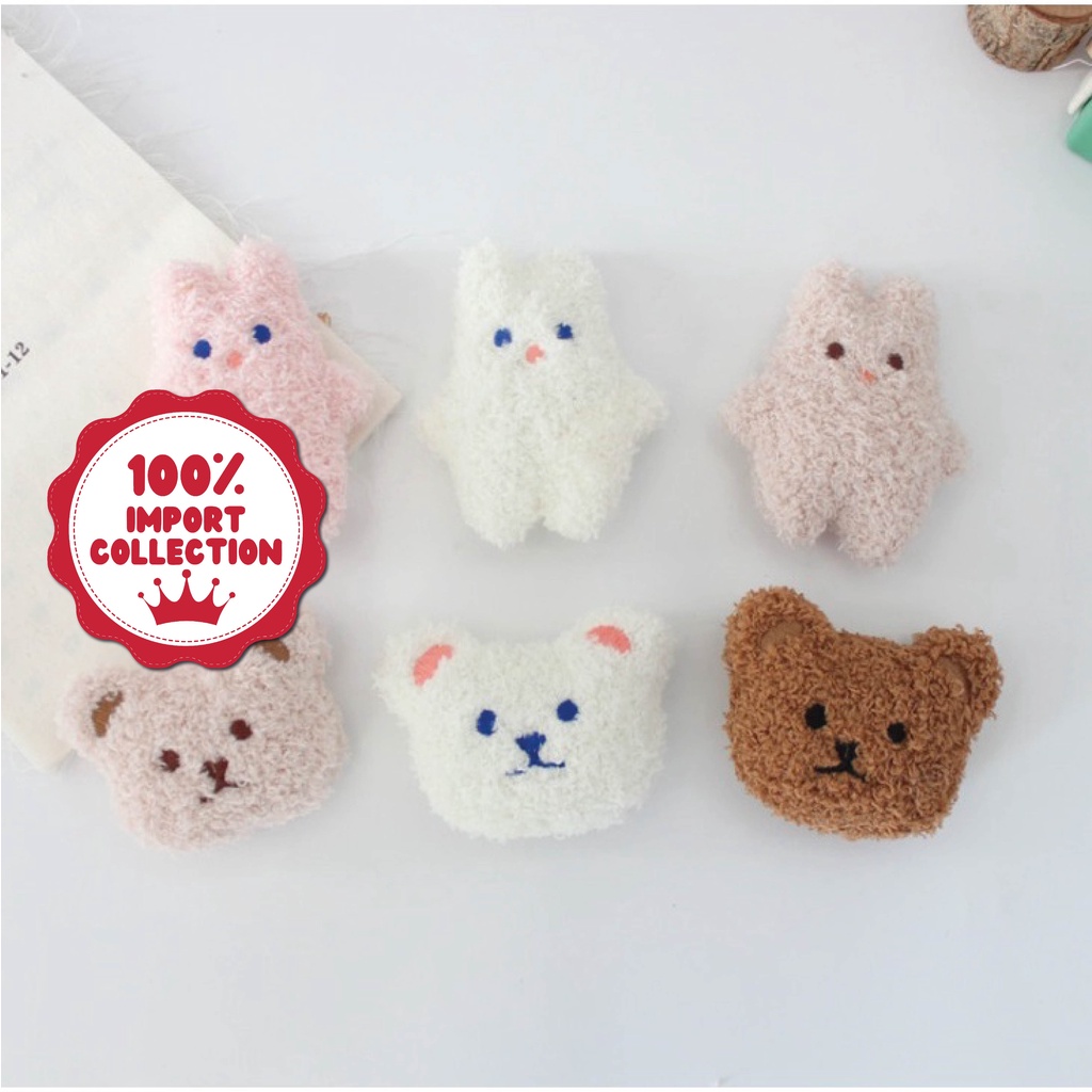 GRIZZLY Bros Beruang &amp; Ghim Aksesoris Souvenir Hijab Karakter Lucu  Wanita Pria Pin bros Mini Button Lucu Aesthetic Chikoisme