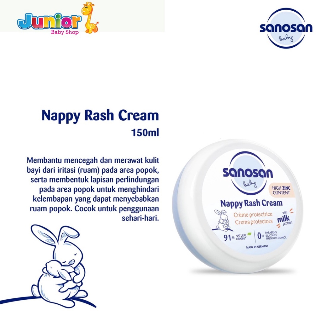 Sanosan Baby Nappy Rash Cream 150ml