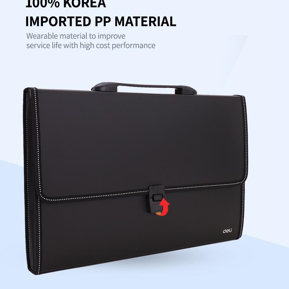 

░☺░ Deli Expanding File FC 13P anti air dengan smart push lock untuk keamanan file EB40602