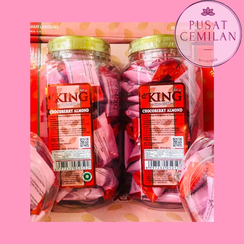 

Chocoberry Almond DKing - Cokelat Almond Strawberry - Coklat Almond Murah