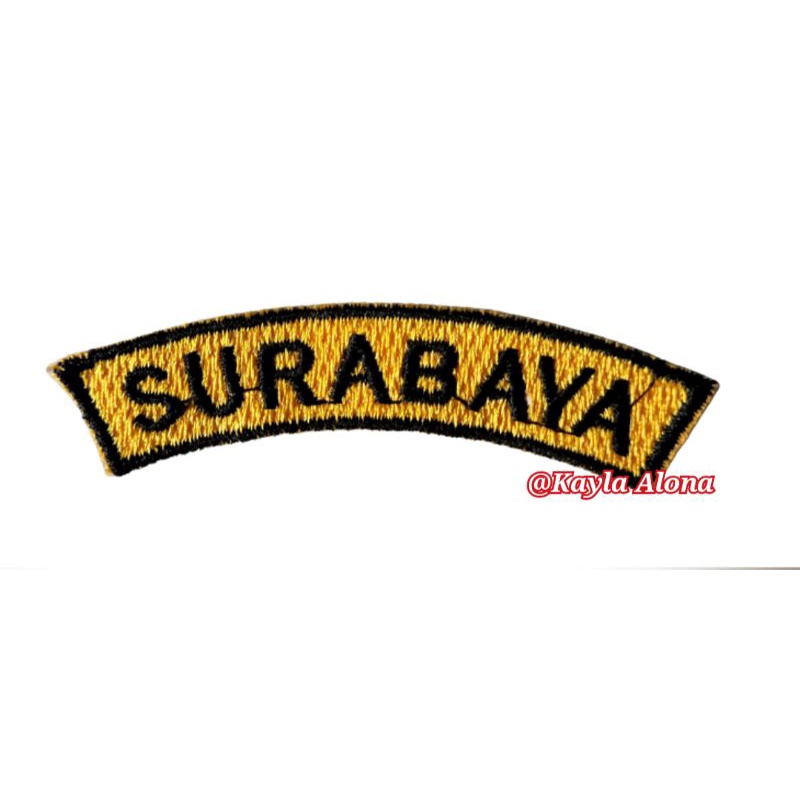 BET / BADGE BORDIR DINAS &quot; SURABAYA, JAWATIMUR , DINAS PENDIDIKAN , PROVINSI JAWATIMUR&quot;