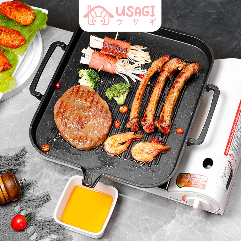 NEW ARRIVAL Usagi Official - Korean BBQ Induction Grill Pan / Grill Pan Induksi / Alat Pemanggang