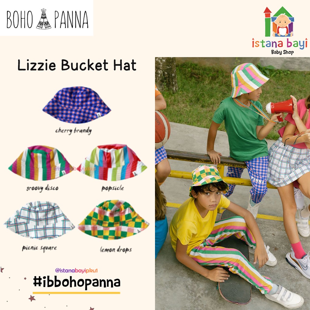 BOHOPANNA LIZZIE BUCKET HAT / LIZZIE BUCKET HAT / BUCKET HAT BOHOPANNA