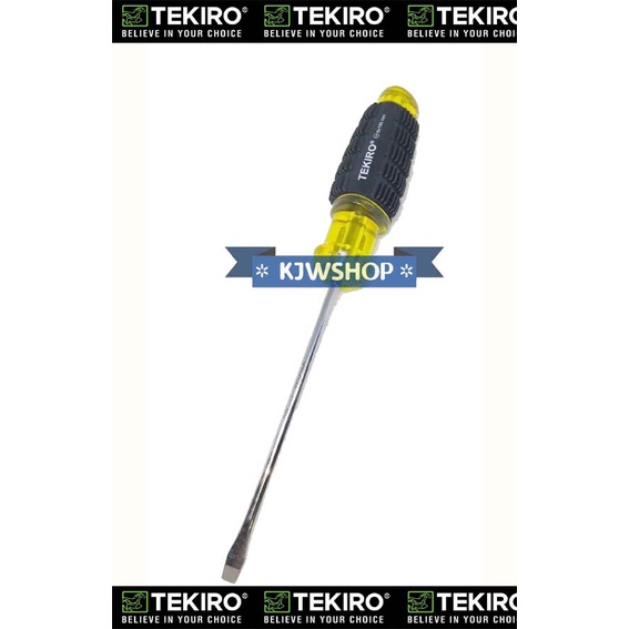 Obeng - TEKIRO Hand Screwdriver Obeng Tangan Minus Gagang Karet 6x150mm TEKIRO PH2 x 150mm Obeng Tek