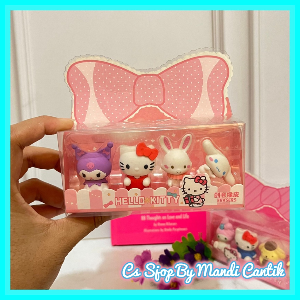 

Penghapus 1set Model Box Isi 4pcs Karakter Sanrio Mewah Kode KT120301 Bisa Cod