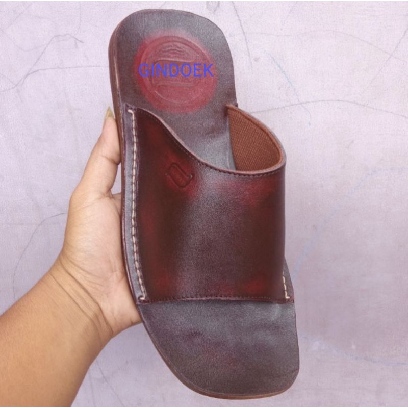 SANDAL PRIA KULIT ASLI SAMPAI ALASNYA || SANDAL KULIT PRIA KOKOP SELOP