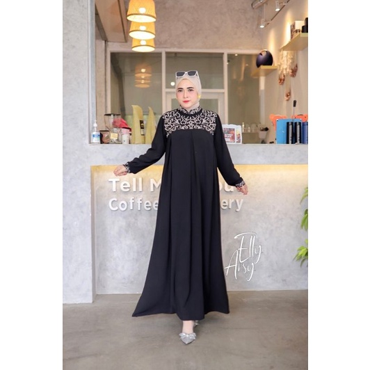 ELLY ARSY ORI//BERLI GAMIS ELLY ARSY JUMBO LD 110//GAMIS BROKAT POLOS