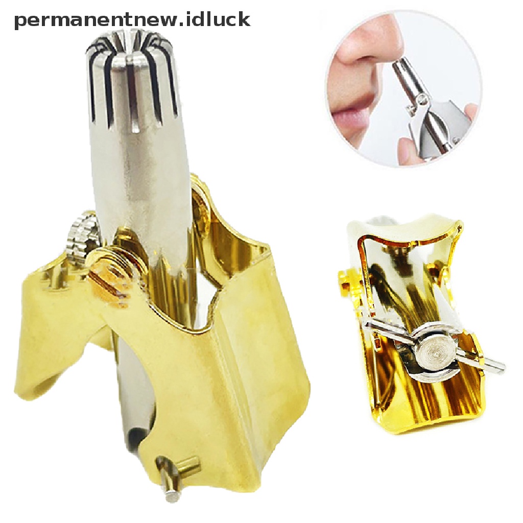 [luckypermanentnew] Alat Cukur Bulu Hidung Alat Kecantikan Penghilang Bulu Hidung Manual Nose Hair Clean Remove Trimmer Washable [ID]