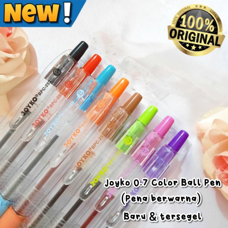 

JOYKO COLOR BALL PEN isi 8 pcs Pena Berwarna 0,7mm