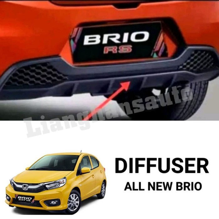 Diffuser Bemper Belakang Honda All New Brio #Original