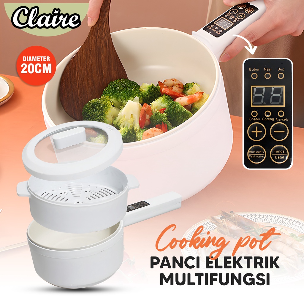 Panci Elektrik Cooking Pot Multifungsi / Smart Electric Pan Multifunction