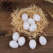 TELUR PALSU MAINAN BURUNG MERPATI TELUR PALSU MERPATI AYAM KATE TELOR TELUR PALSU MERPATI IMITASI BA