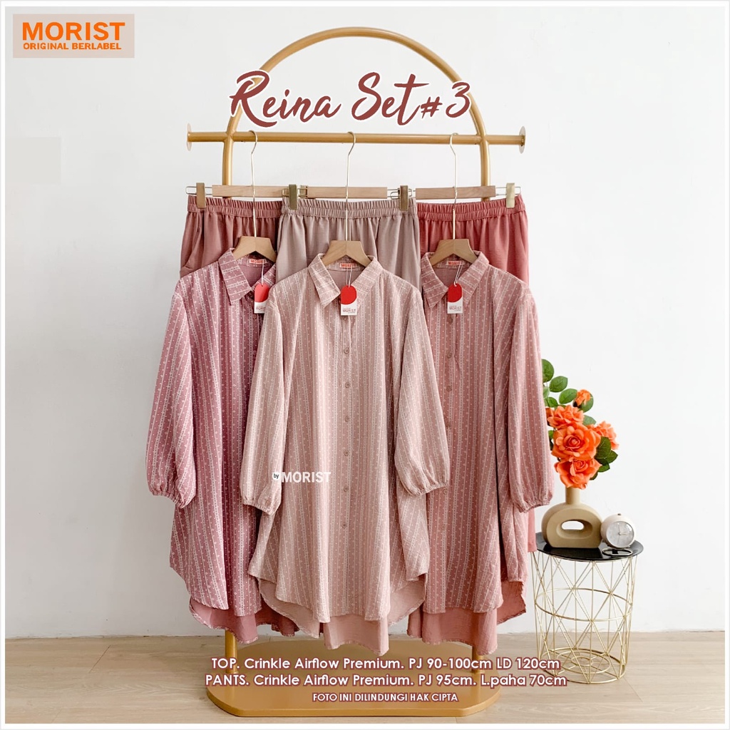 ORI MORIST  REINA SET PAKAIAN SETELAN ORIGINAL MORIST