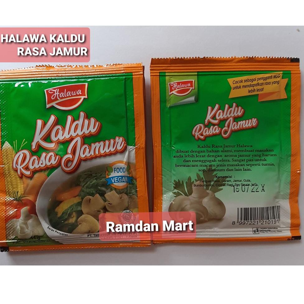 

ㅋ HALAWA Bumbu penyedap Organik (NON MSG) renceng (12 sachet ) ↸