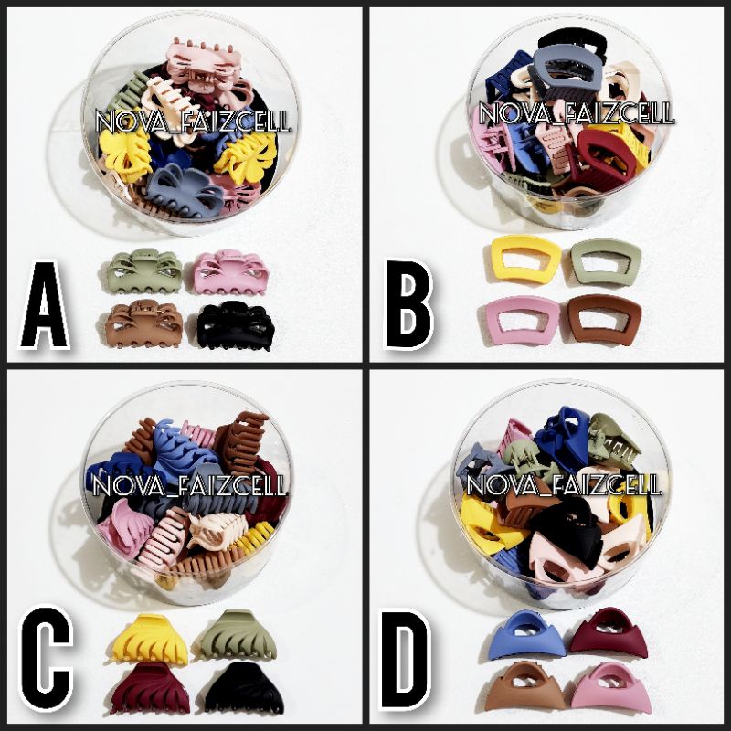 Jepit Rambut Jedai Kecil 4cm Warna - Warni Doff / Matte Jepitan Korea Hairclip Dewasa