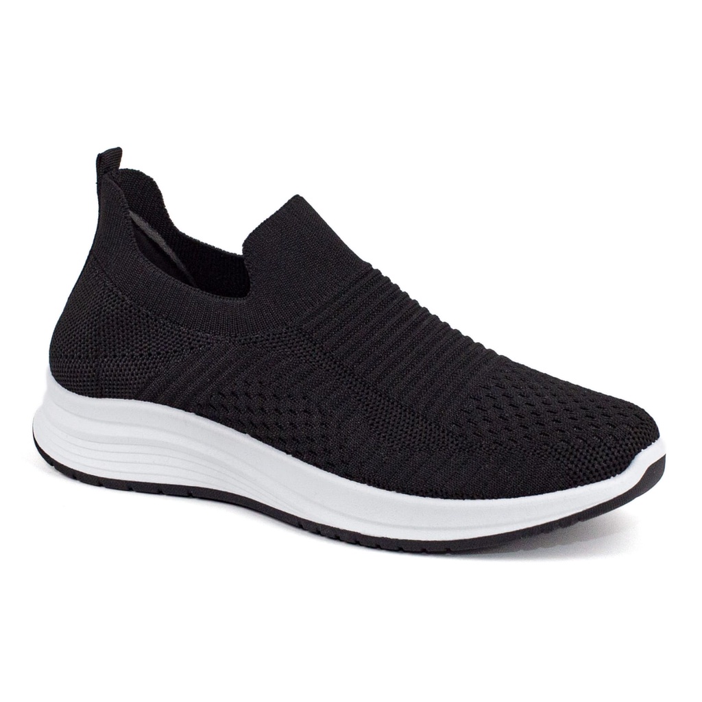 Sepatu Slip On Terbaru Sneakers Wanita Import Rajut Fashion Korea Casual Sport Lsv309