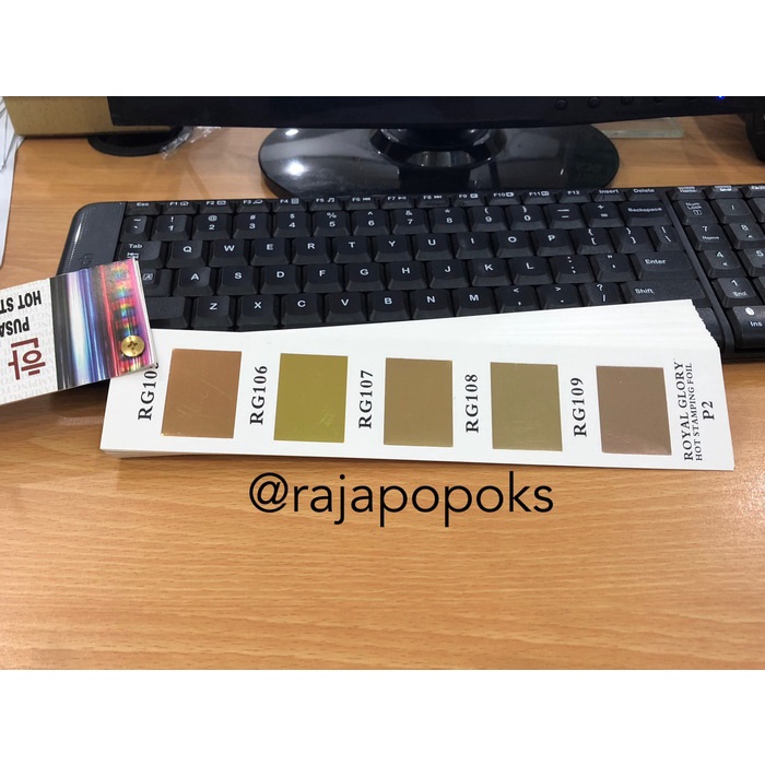 

HOT STAMPING FOIL ROYAL GLORY RG EMAS KHUSUS 64CM X 120M