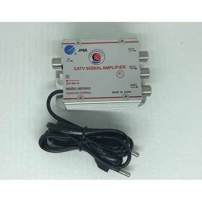 CATV Signal Amplifier JMA 3 Way Penguat Sinyal TV Original